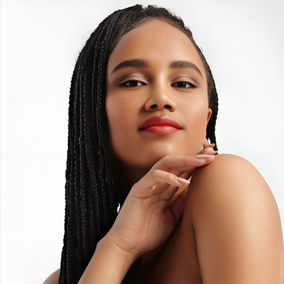 Professional hair braiding at Holla’s Hair & Beauty salon in Tottenham